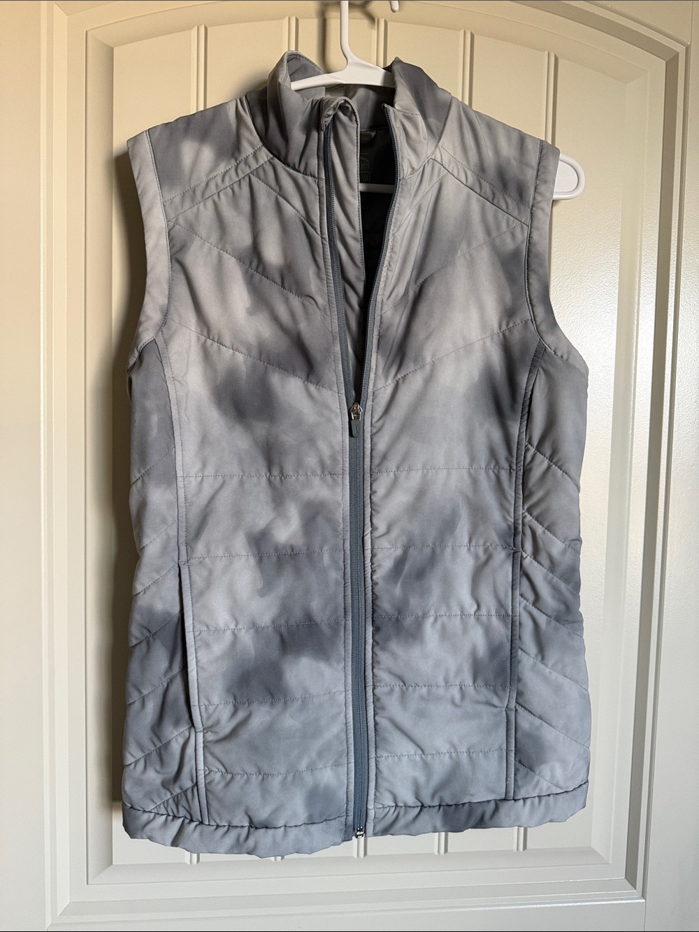 Women's Slazenger Gray Quilted Sleeveless Vest Jacket Golf